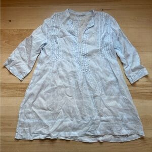 CP Shades Regina 3/4 Sleeve Tunic 100% Linen